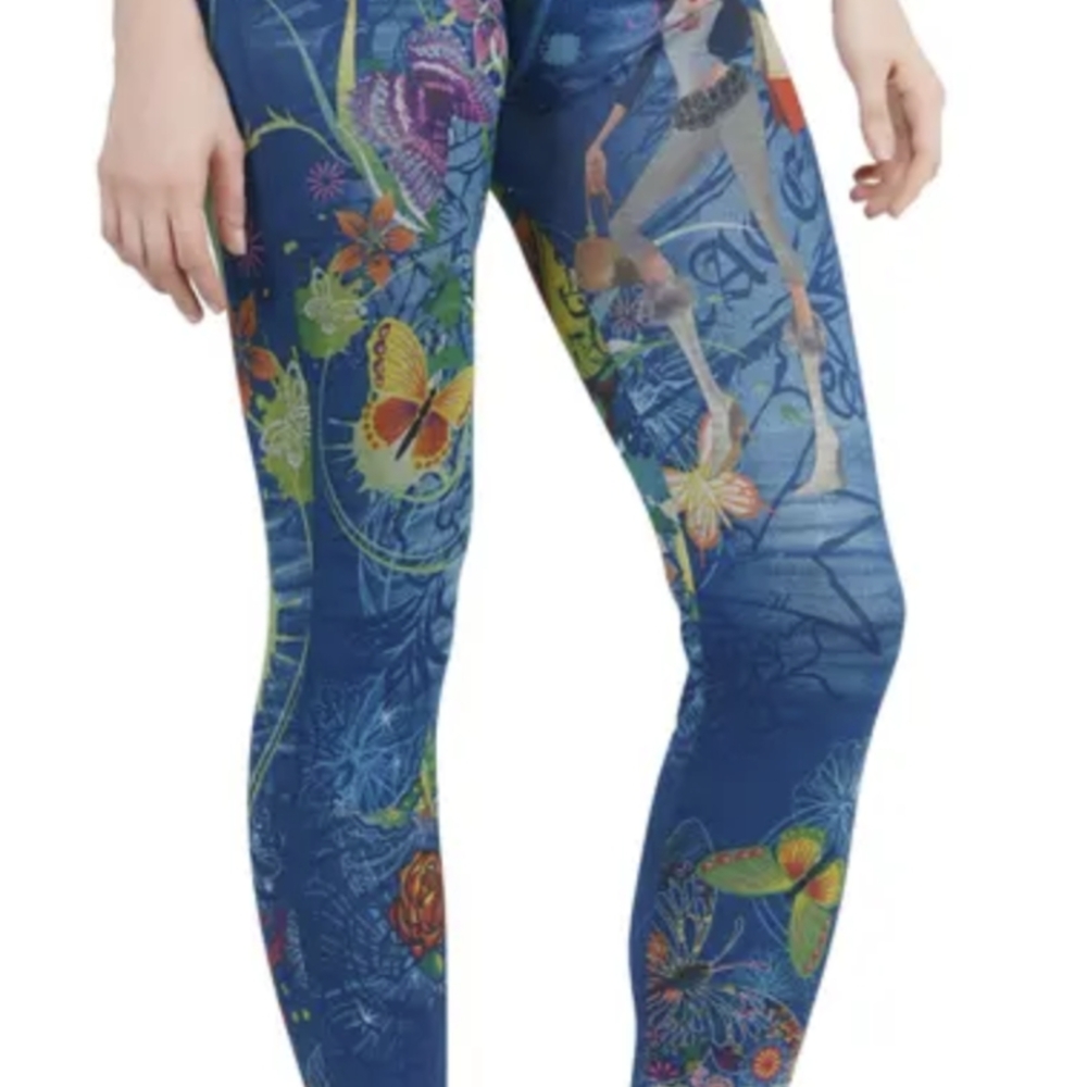 Floral Blue Women's Leggings